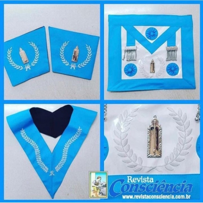 Conjunto Completo GRANDE LOJA 2° vigilante - COM JÓIA